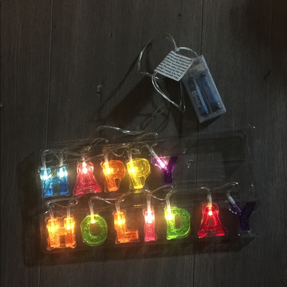 “Happy Holiday” LED Garland